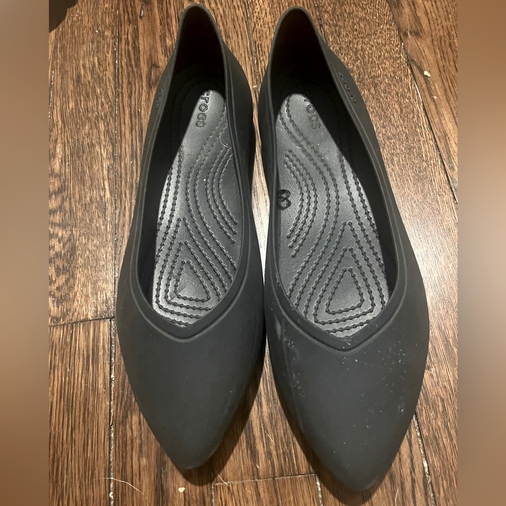 🌻 3/$20 SALE Crocs Women’s Black Brooklyn Pointed Flats 8
